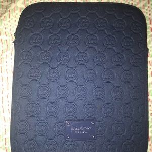 Brand new navy Michael Kors tablet zip up case